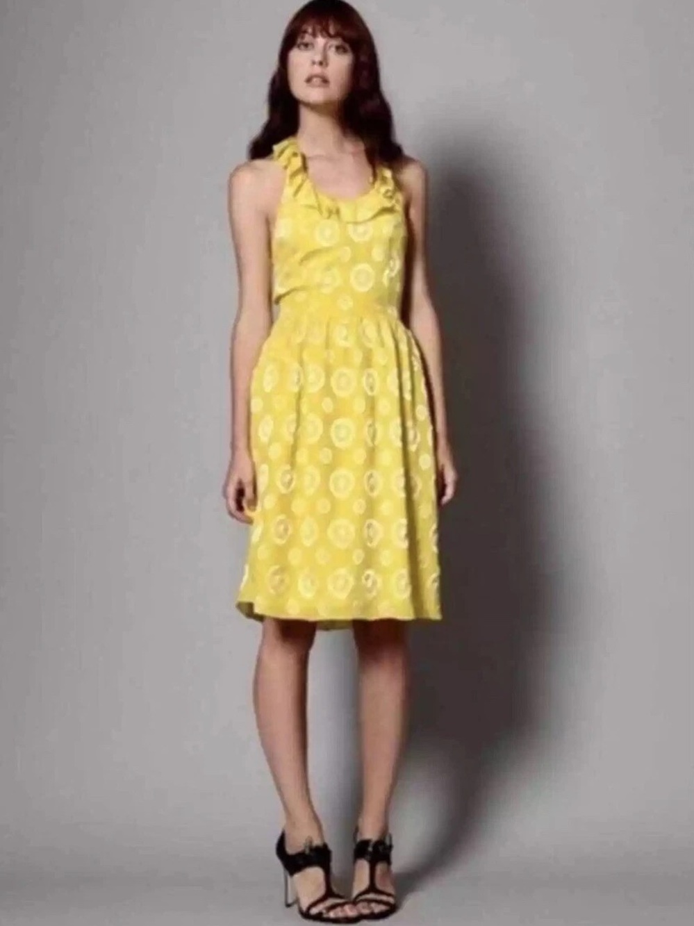 Anthropologie Final Act" Silk Halter Dress by Lauren Moffatt - Picture 1 of 8